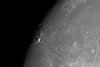 Ripresa dei crateri Erodoto e Aristarco sulla Luna. Riprese effettuate con una Canon EOS 350D su riflettore Vixen VMC200;  pose di 1/1000 a 800 ISO. Foto di Bruno Pulcinelli.