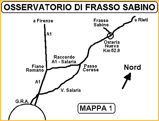Cartina schematica Roma Frasso