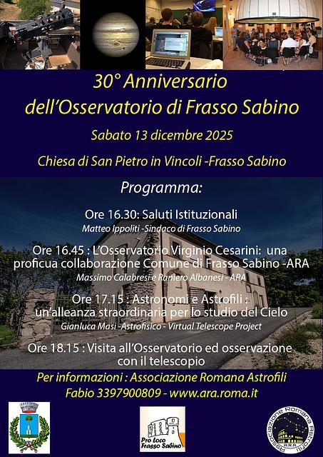Trentennale dell'osservatorio